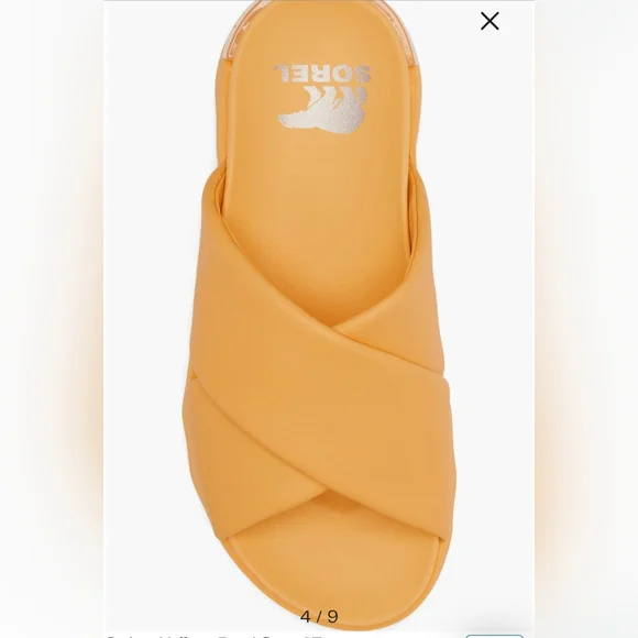 Sorel Women's Vibrant Orange Slide Sandals - Picture 3 of 8
